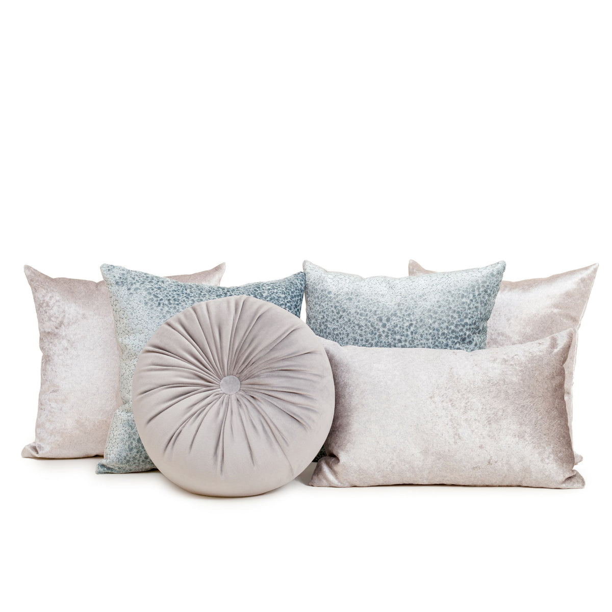 Set 6 Cojines Decorativos A&A Plúmbago — Serenidad Contemporánea · Interior