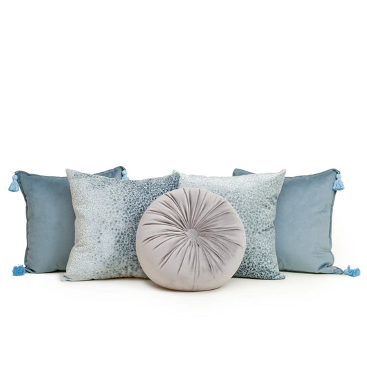 Set 5 Cojines Decorativos A&A Plúmbago — Serenidad Celeste · Interior