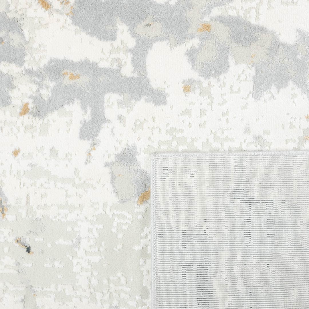 Tapete Decorativo Rennes U2055 Gris / Crema / Oro – Abstracto · Interior