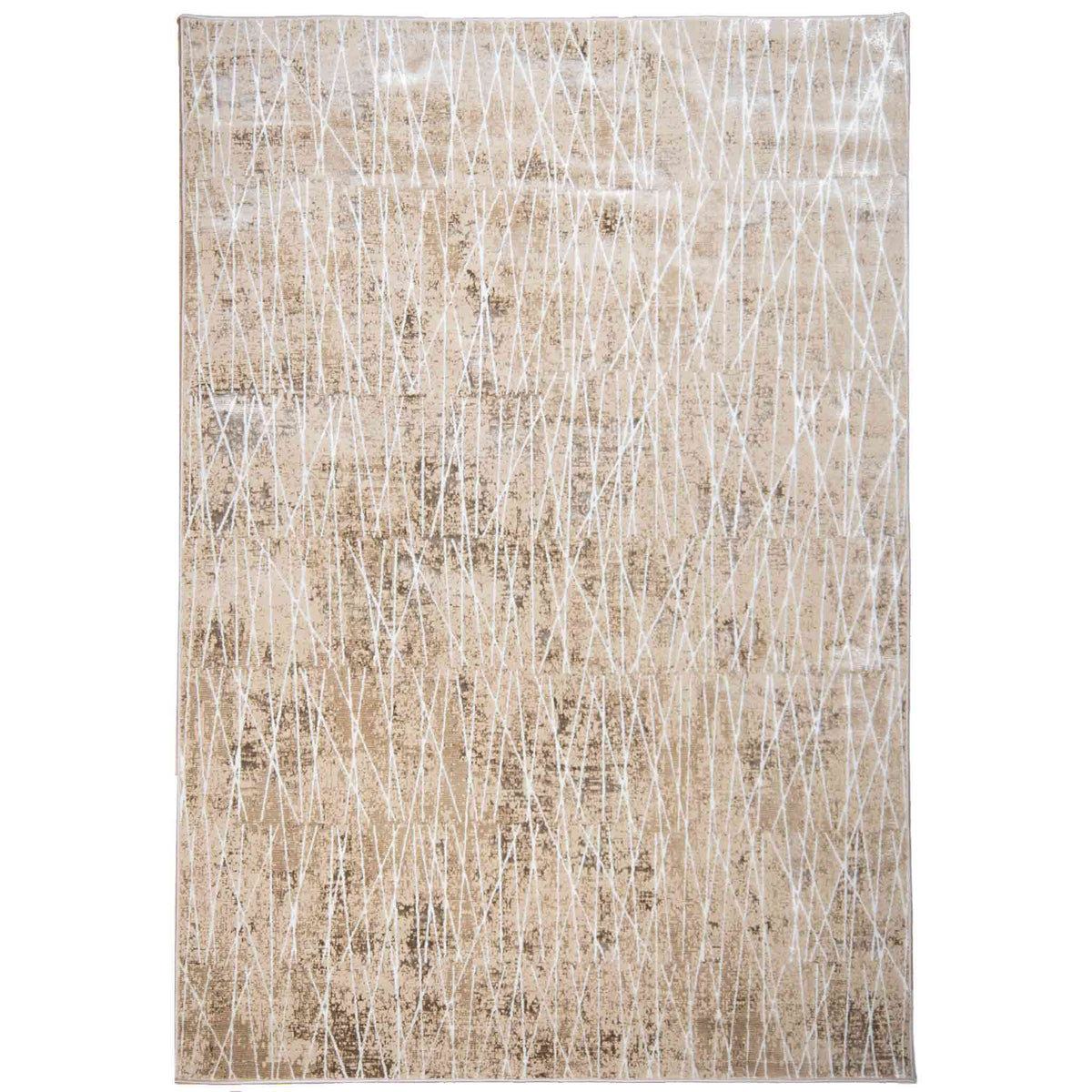 Tapete Decorativo Rienz U7029 Beige / Plata – Abstracto · Interior