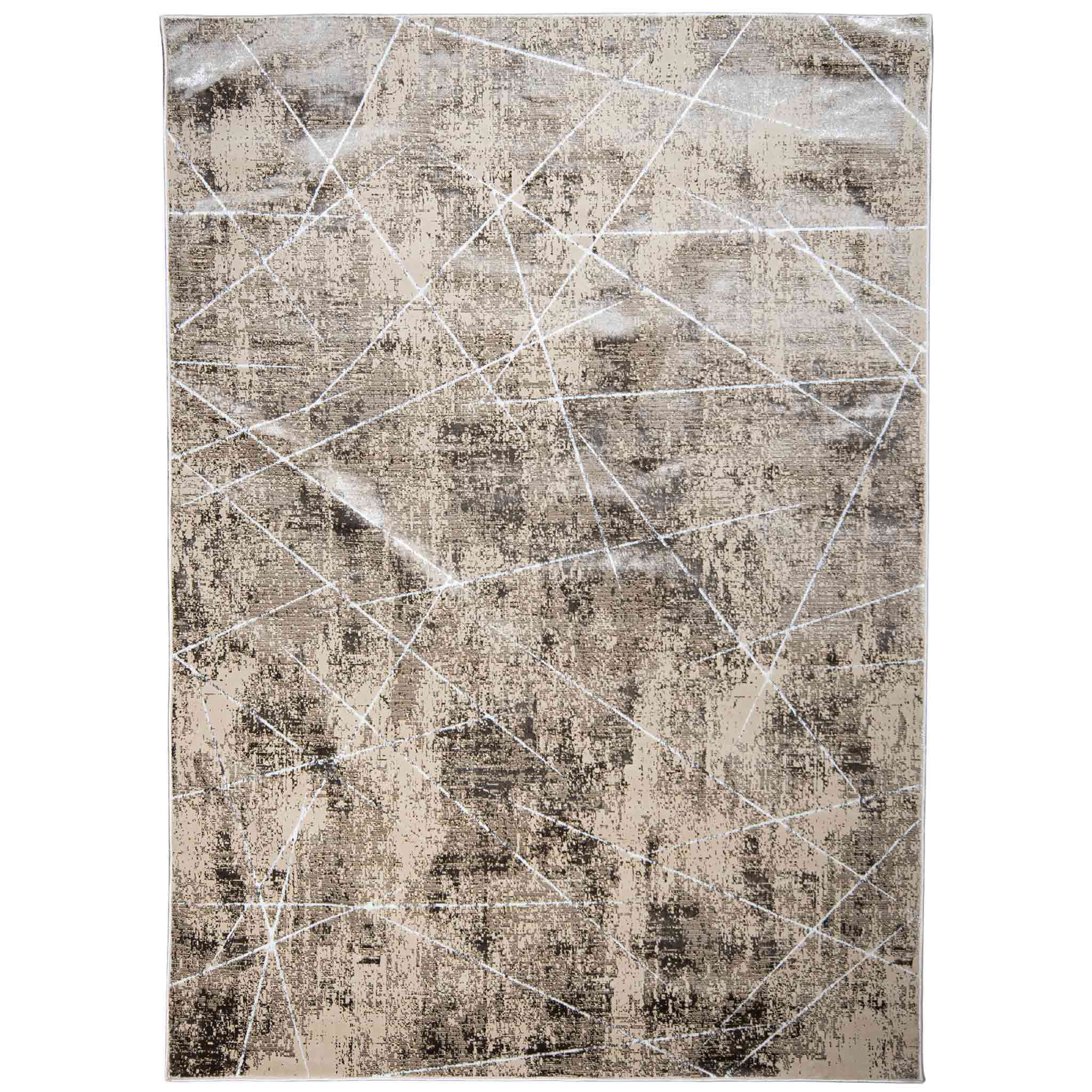 Tapete Decorativo Rienz U7031 Beige / Plata – Abstracto · Interior