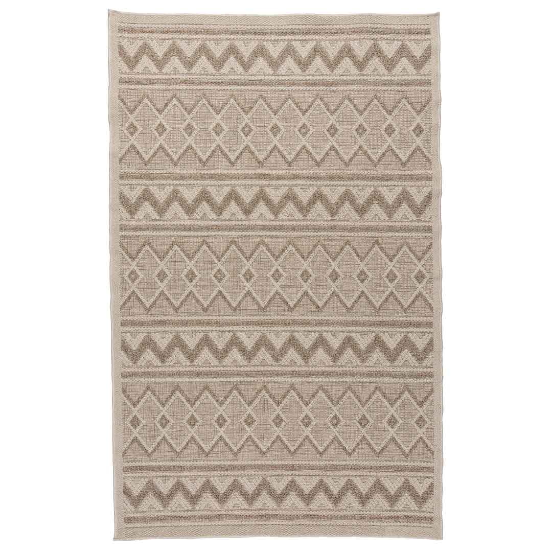 Tapete Decorativo Riviera 2009R Ivory / Gris – Geométrico · Exterior