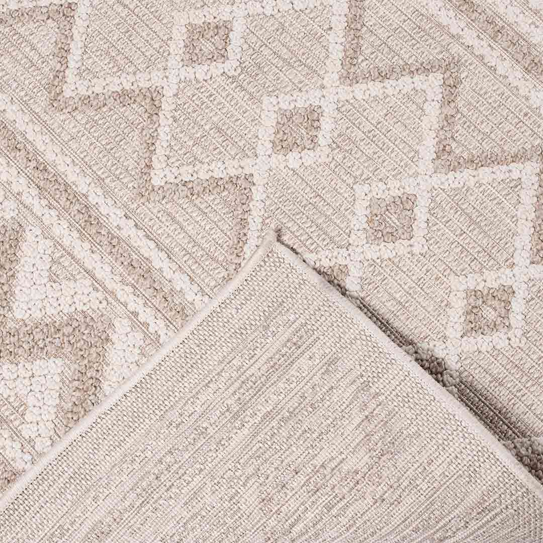 Tapete Decorativo Riviera 2009R Ivory / Gris – Geométrico · Exterior