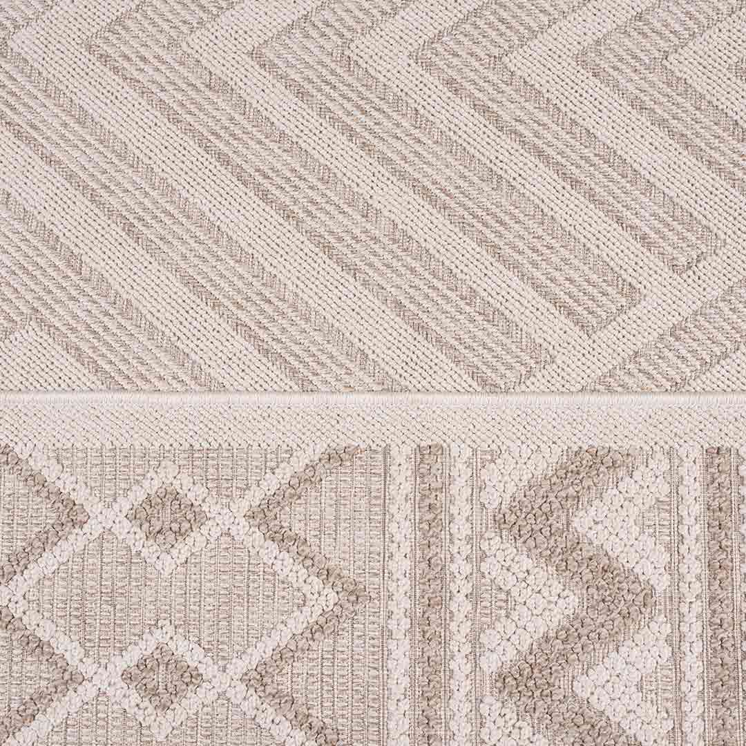 Tapete Decorativo Riviera 2009R Ivory / Gris – Geométrico · Exterior