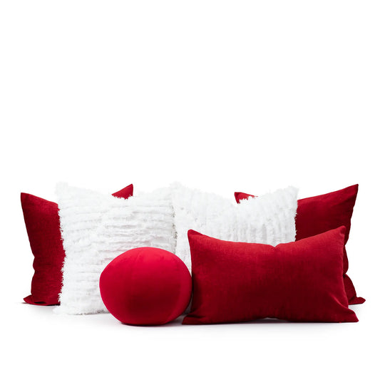 Set 6 Cojines Decorativos A&A Rojo — Energía Vibrante · Interior