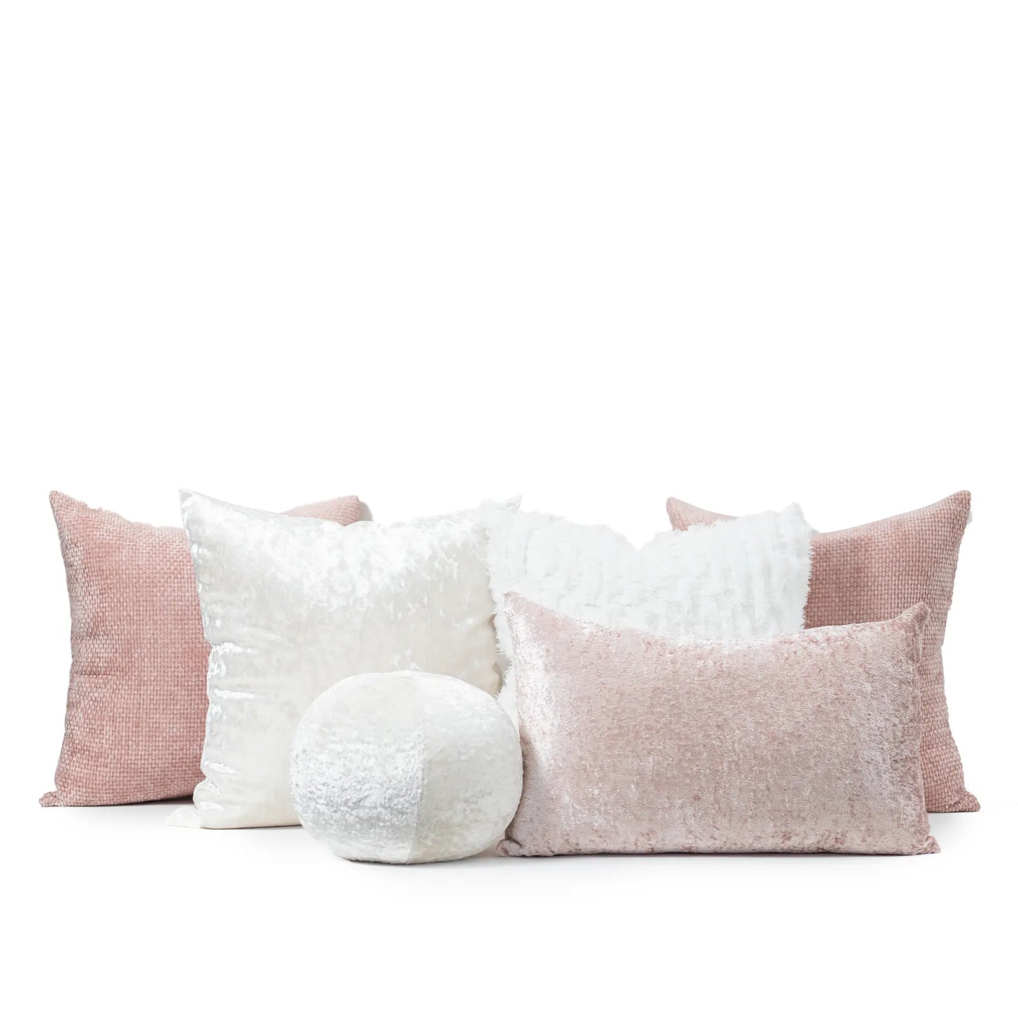 Set 6 Cojines Decorativos A&A Rosa Palo — Elegancia Serena y Luminosa · Interior