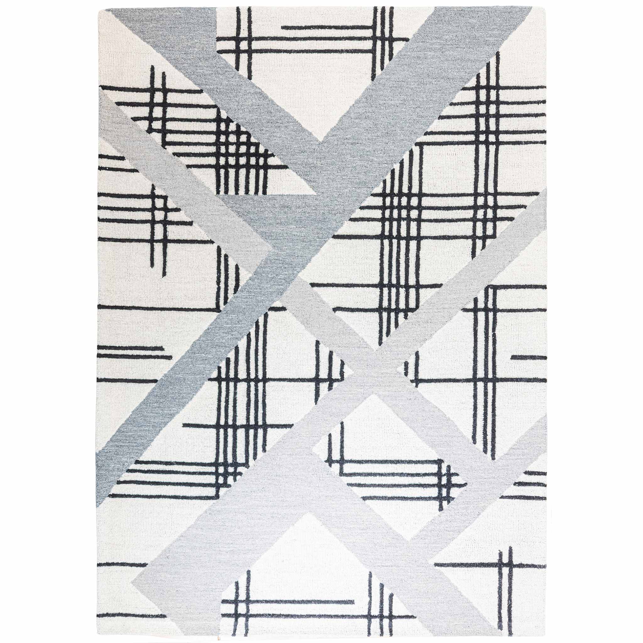 Tapete Decorativo Sachin N2007 Gris / Gris – Geométrico · Interior