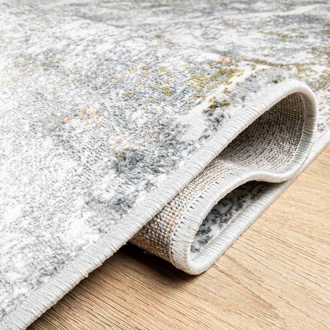 Tapete Decorativo Salim T4049 Gris / Oro / Plata – Abstracto · Interior