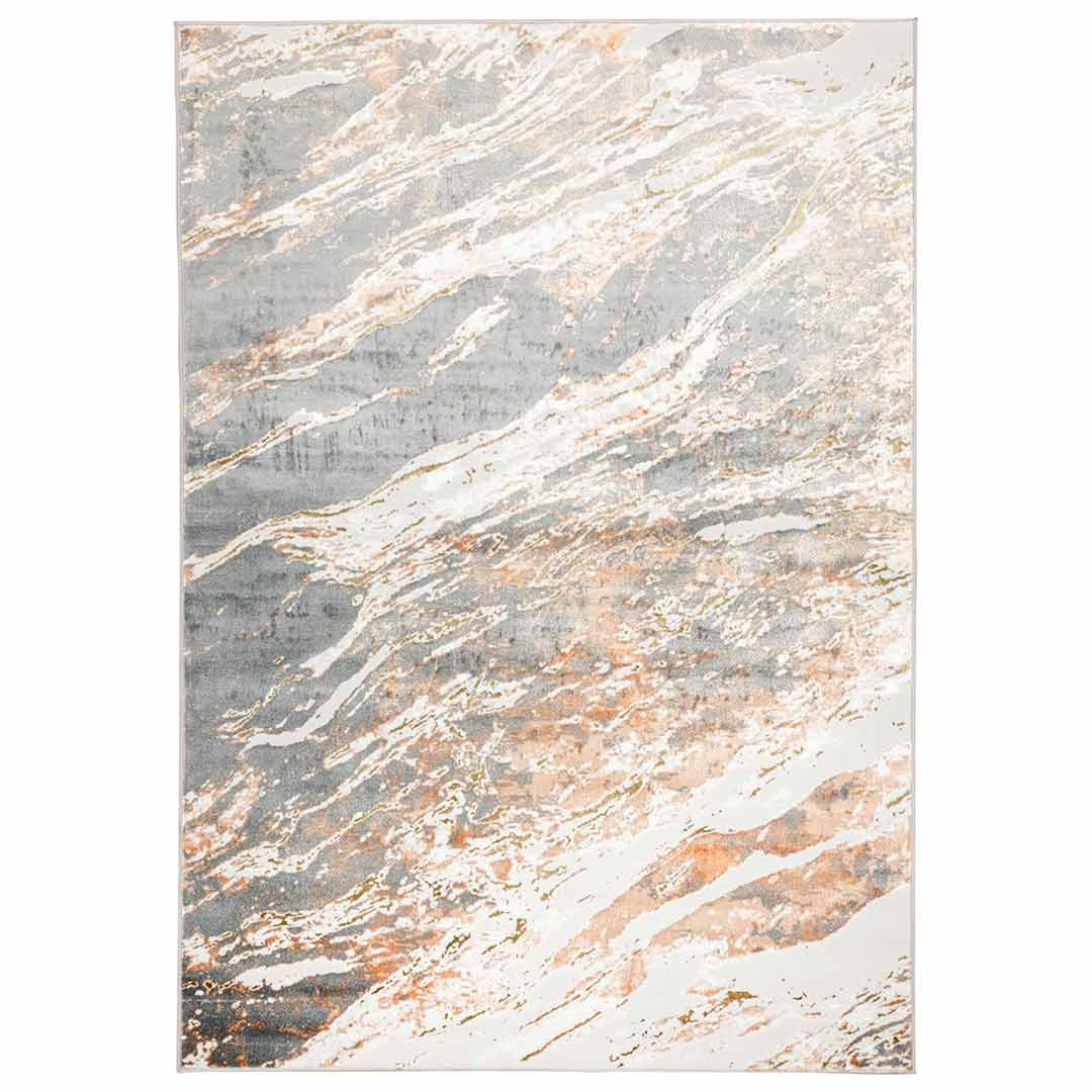 Tapete Decorativo Salim T4050 Gris / Oro – Abstracto · Interior