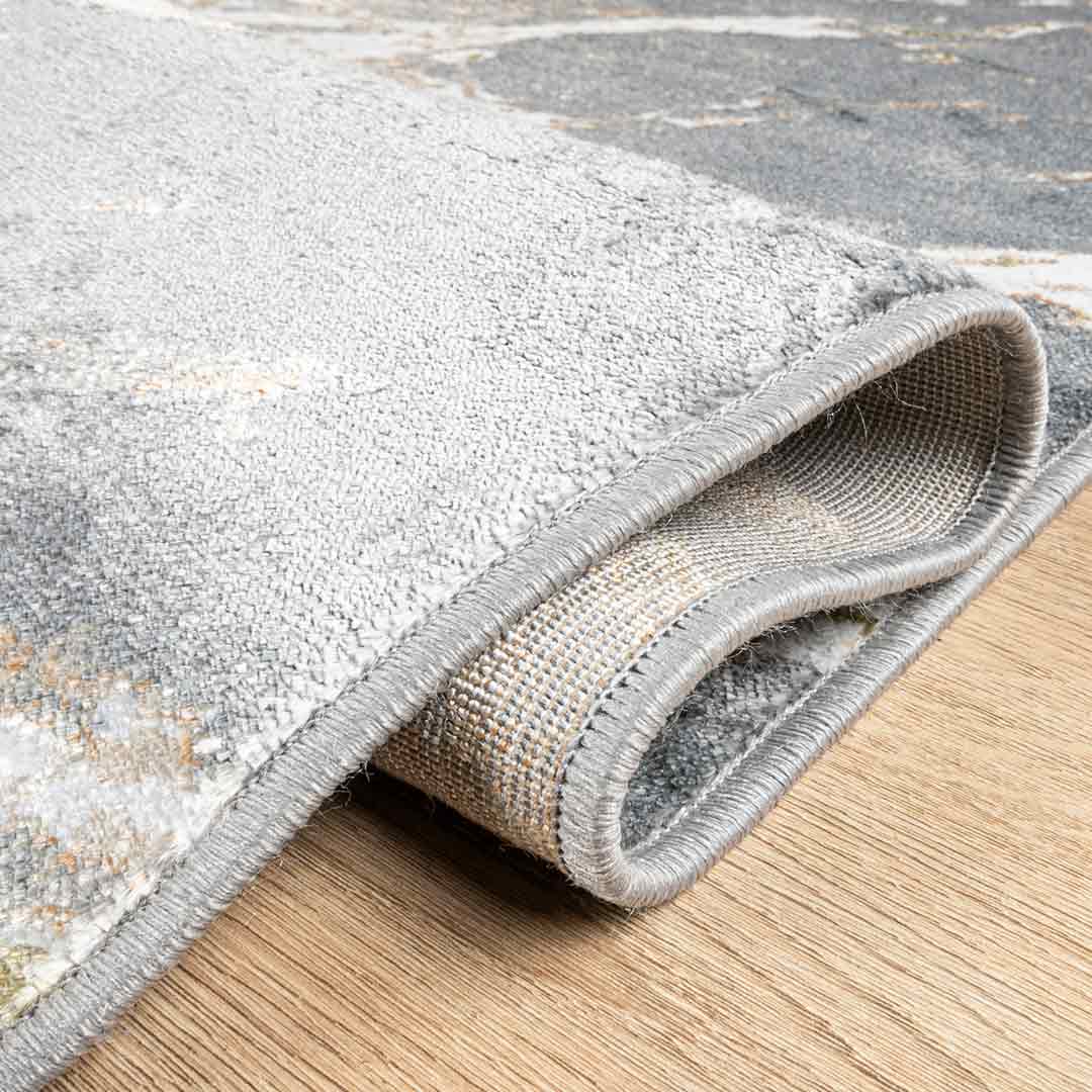 Tapete Decorativo Salim T4050 Gris / Oro – Abstracto · Interior