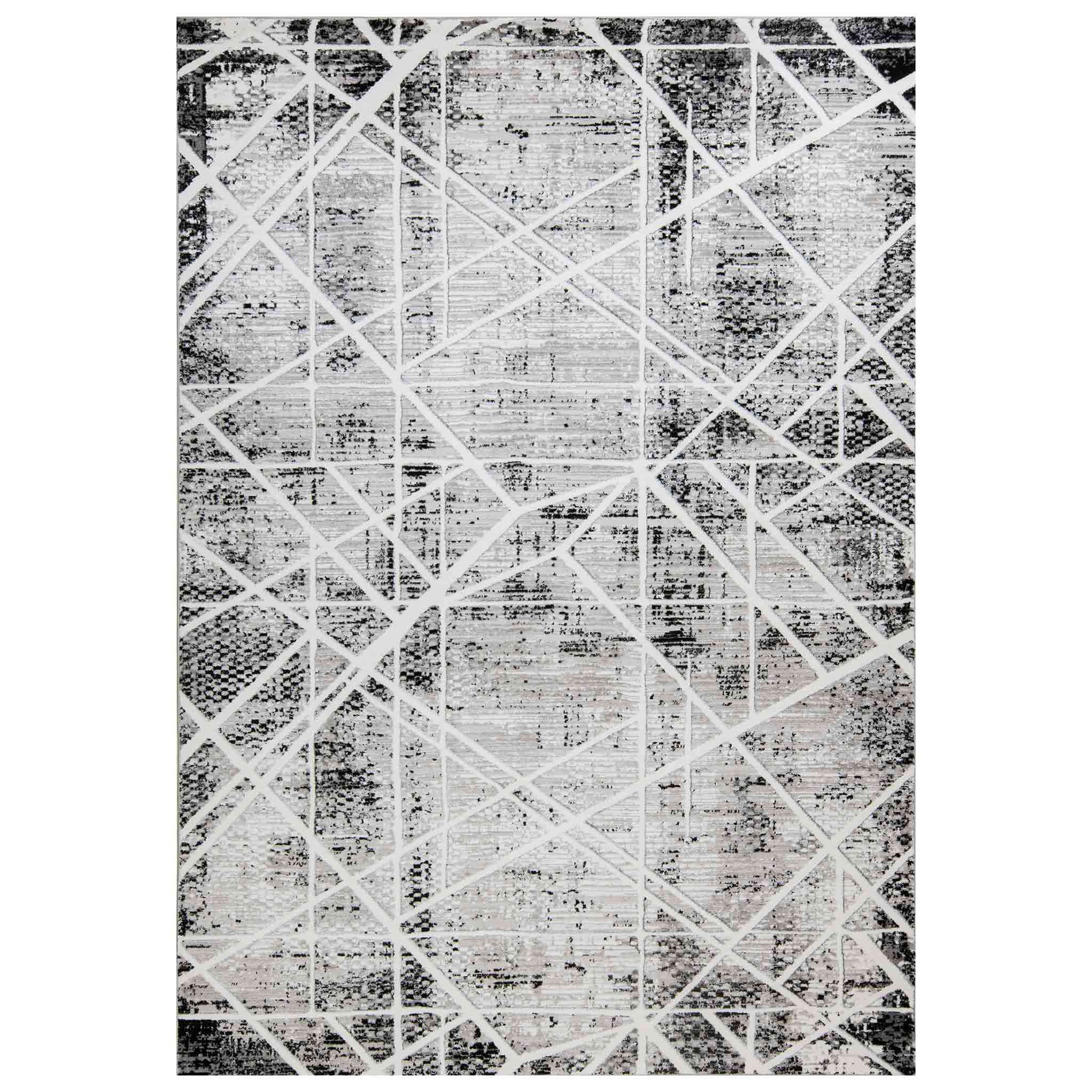 Tapete Decorativo Sesia R1003 Gris / Gris – Geométrico · Interior