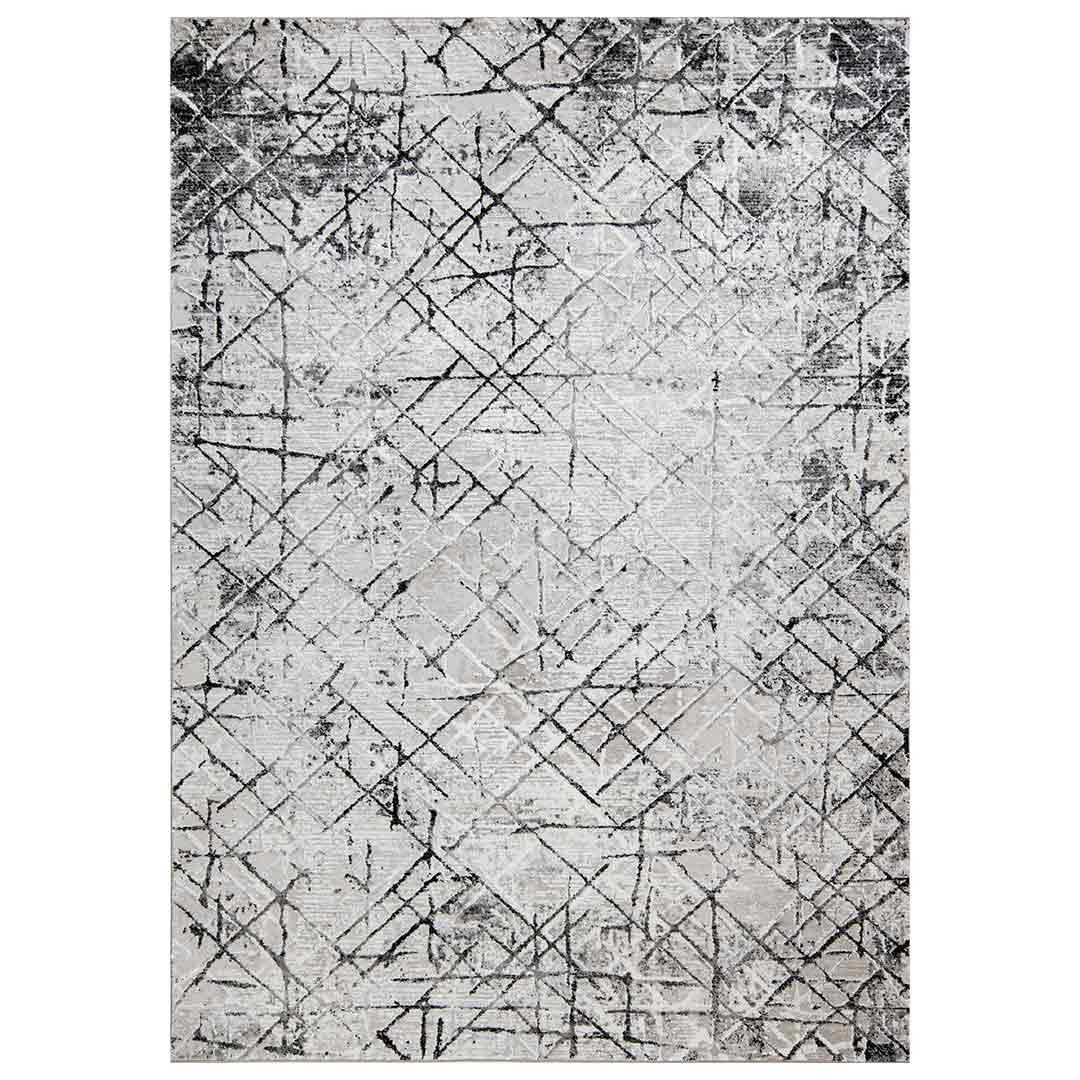 Tapete Decorativo Sesia R1006 Gris / Gris – Geométrico · Interior