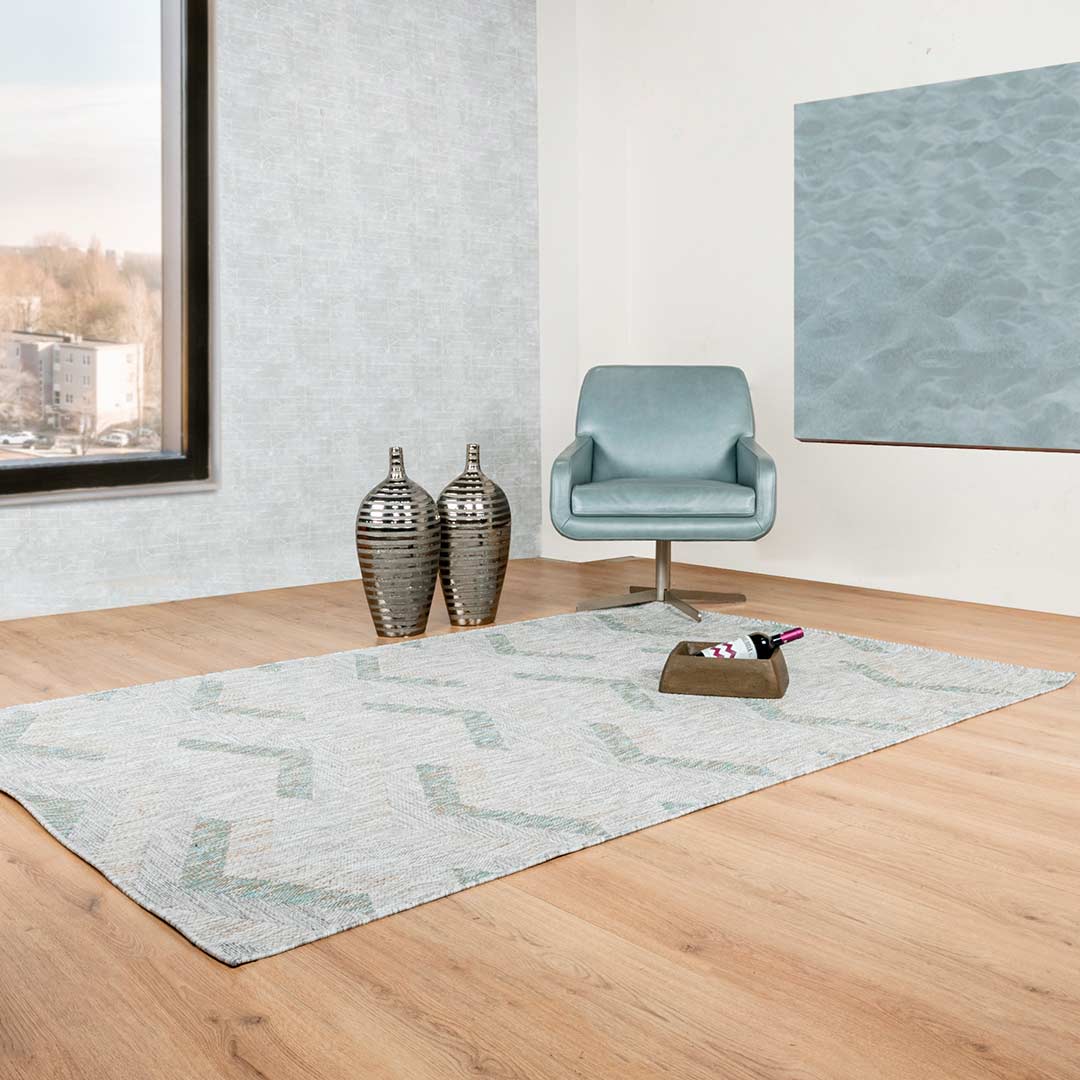 Tapete Decorativo Talas T2316 Gris / Crema – Geométrico · Interior