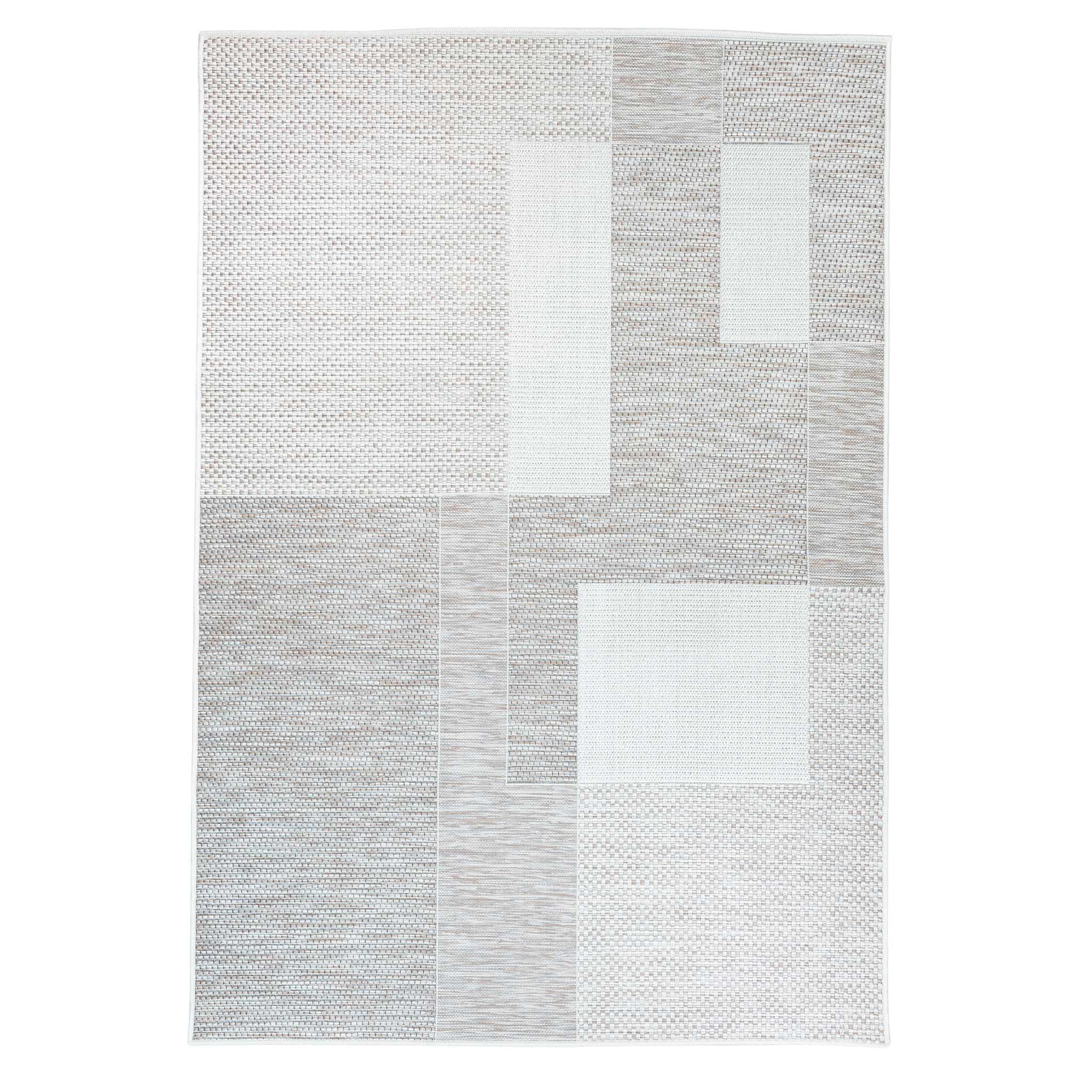 Tapete Decorativo Nubia E1010 Beige / Café – Geométrico · Exterior