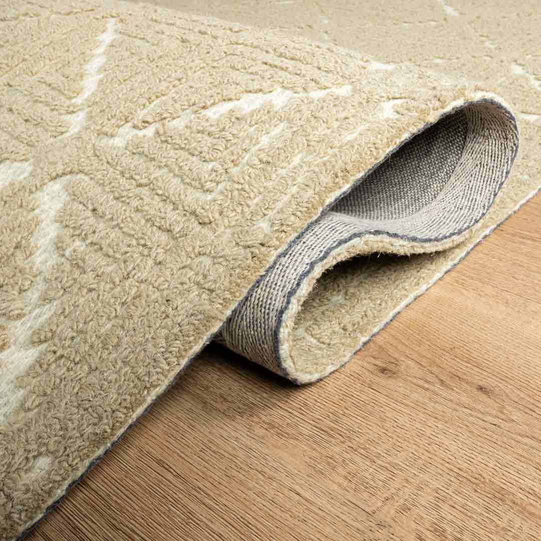 Tapete Decorativo Vani D2001 Beige / Crema – Geométrico · Interior
