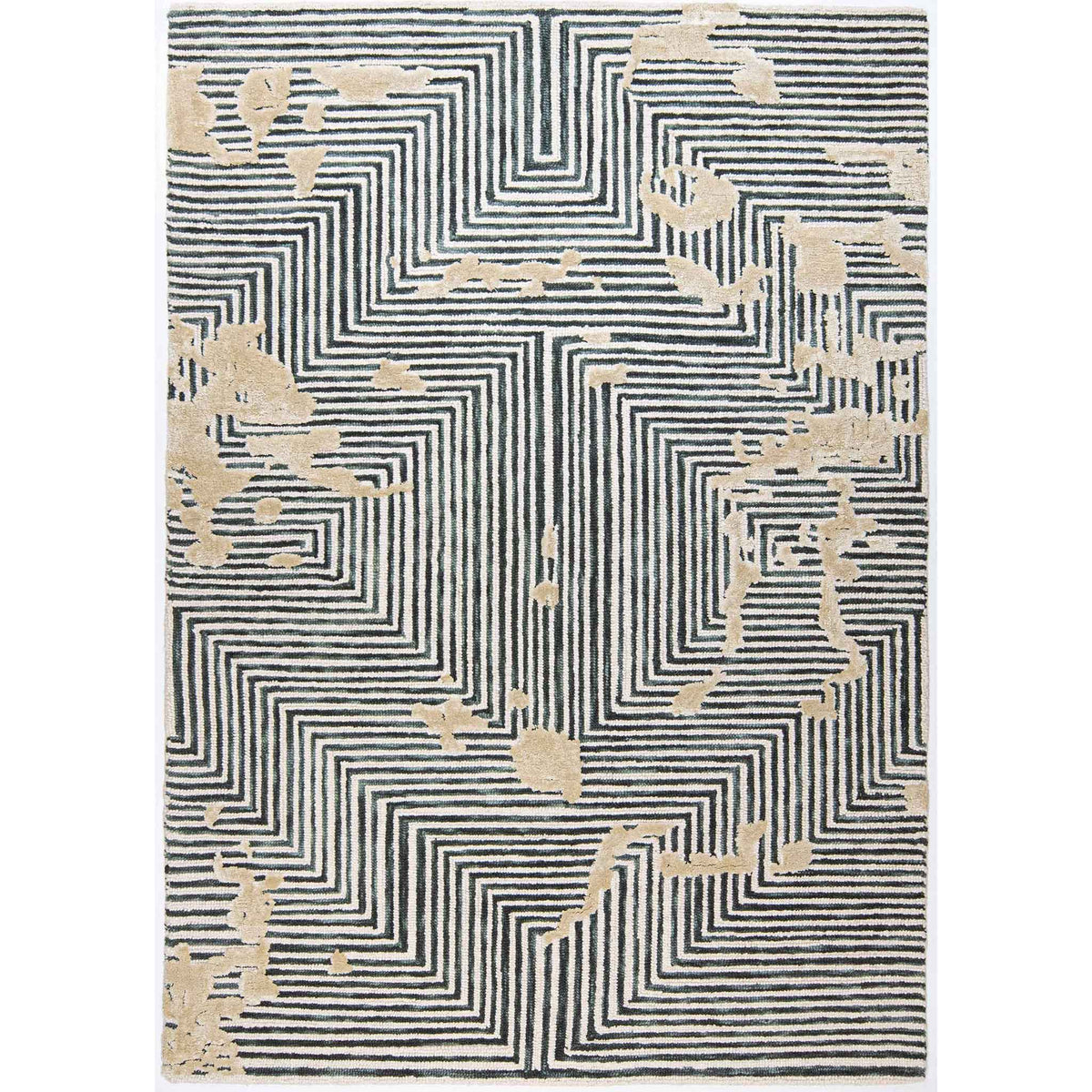 Tapete Decorativo Vani D2006 Gris / Beige – Geométrico · Interior