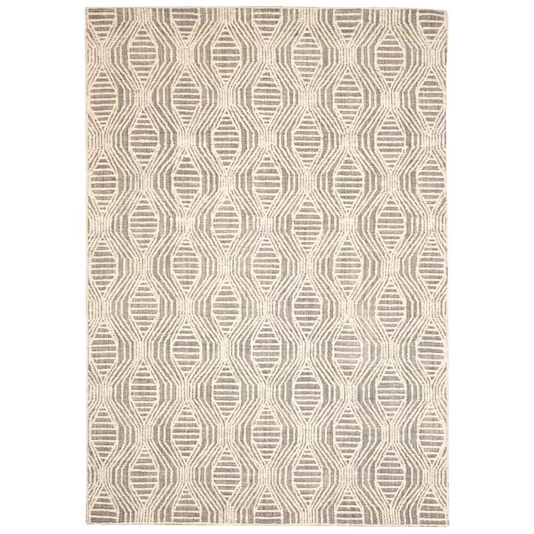 Tapete Decorativo Vani D2009 Gris / Crema – Geométrico · Interior