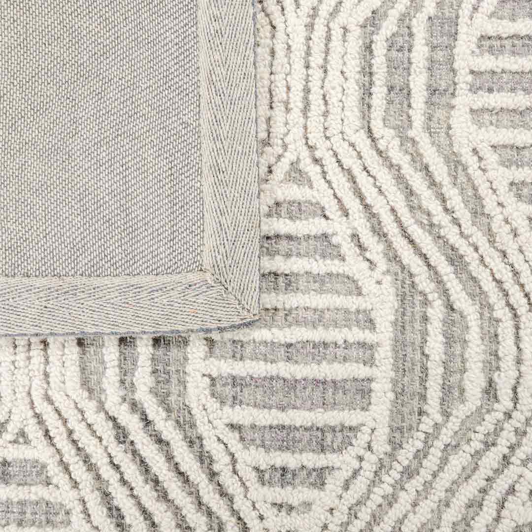 Tapete Decorativo Vani D2009 Gris / Crema – Geométrico · Interior