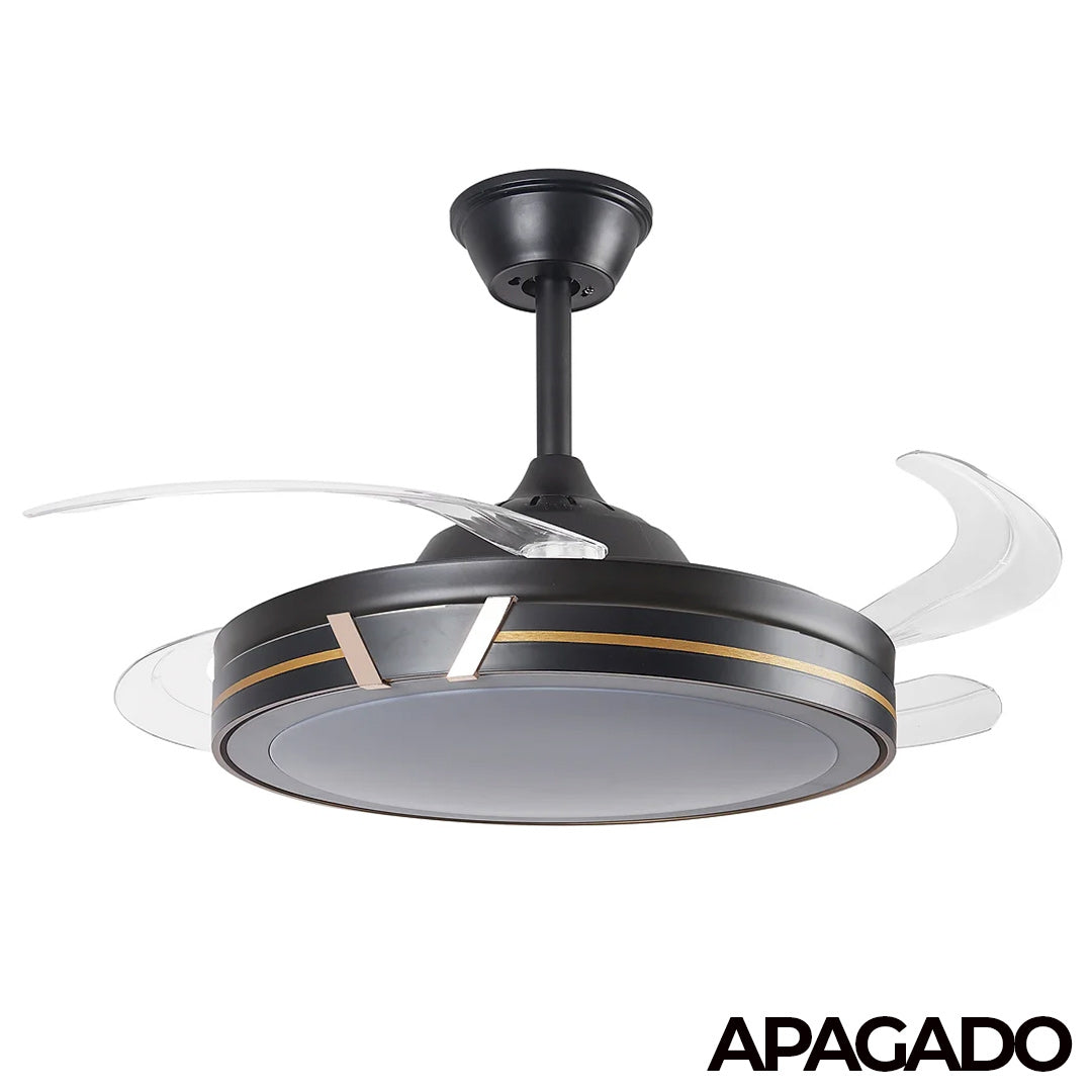 Ventilador de Techo Decorativo VOLD 8110 – Aspas Retráctiles LED con Control Remoto y App