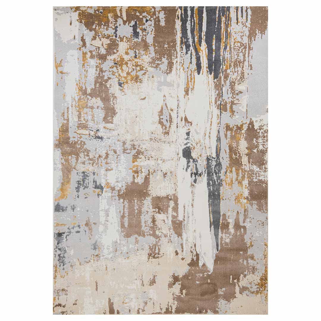 Tapete Decorativo VELEKA U6042 Crema / Oro – Abstracto · Interior