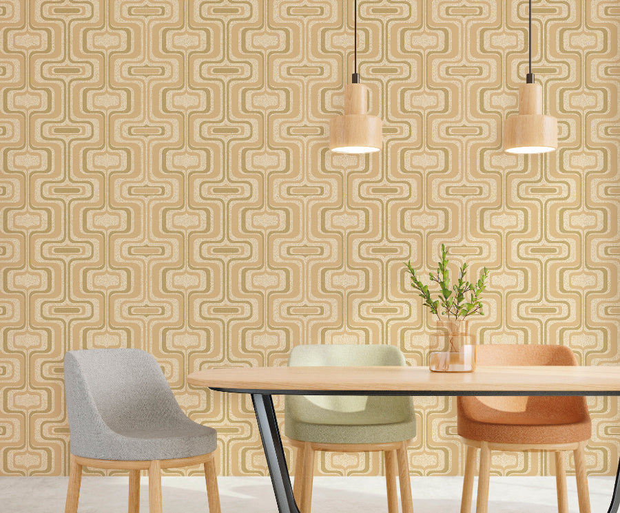 Papel Tapiz Savana Z77520 Geométrico — Texturizado