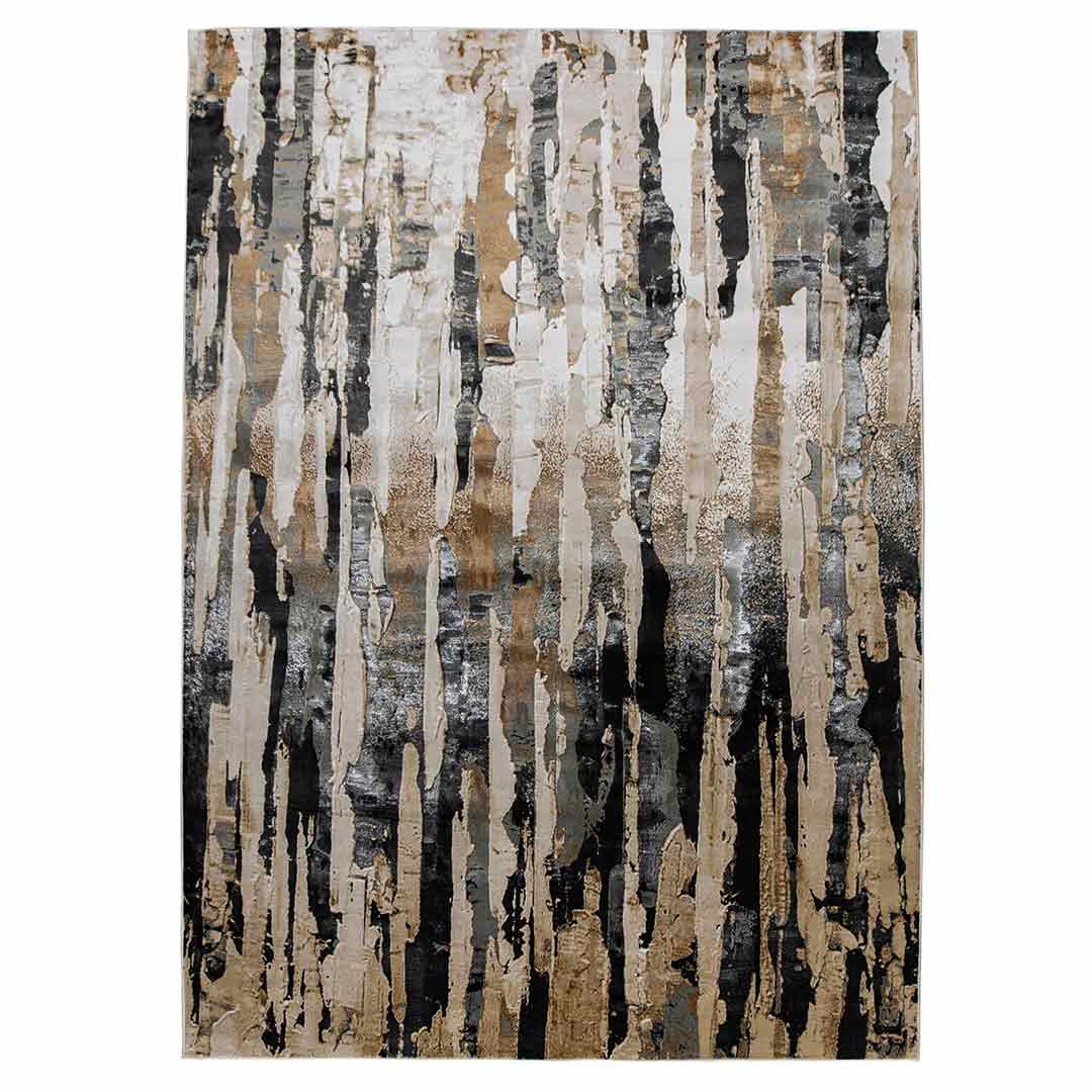 Tapete Decorativo Zuria 1052C Gris Oscuro / Taupe – Abstracto · Interior