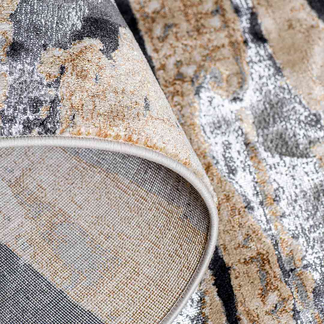 Tapete Decorativo Zuria 1052C Gris Oscuro / Taupe – Abstracto · Interior