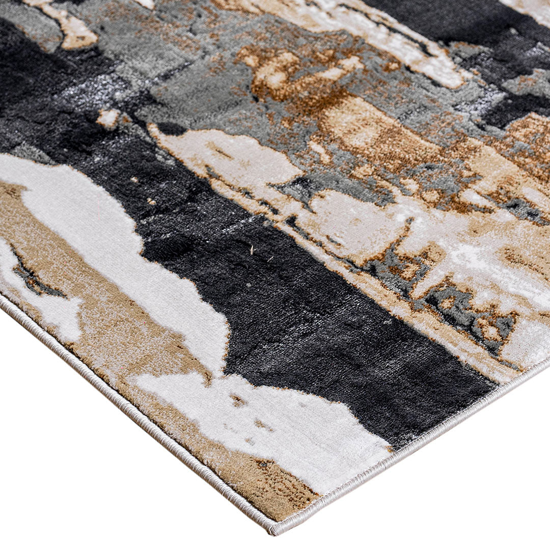 Tapete Decorativo Zuria 1052C Gris Oscuro / Taupe – Abstracto · Interior