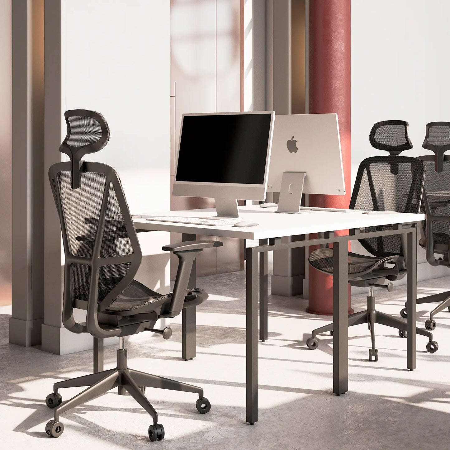 Silla Ejecutiva Glove OHE-505 – Confort Ergonómico con Malla Wintex y Brazos 4D