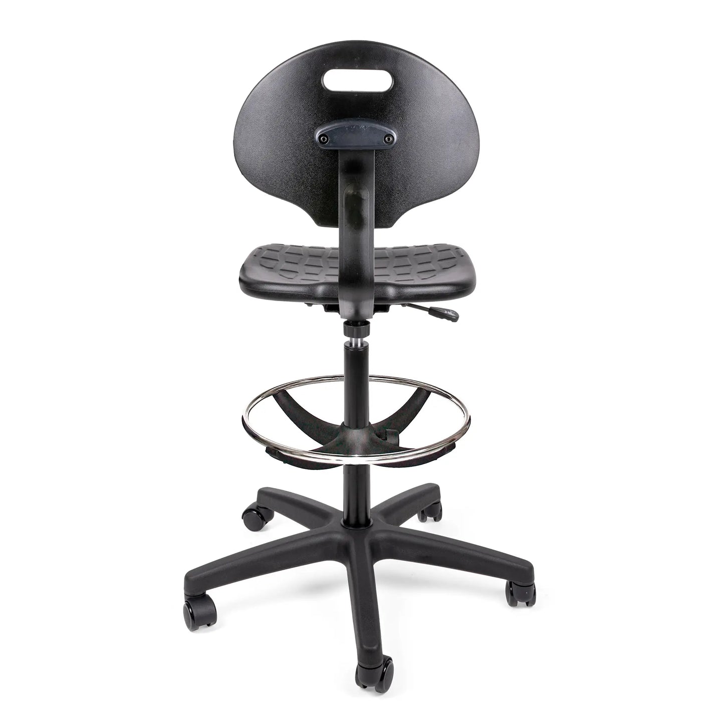 Silla Industrial Heavy Duty OHI-48 Aro Cromado – Confort Elevado y Trabajo Continuo