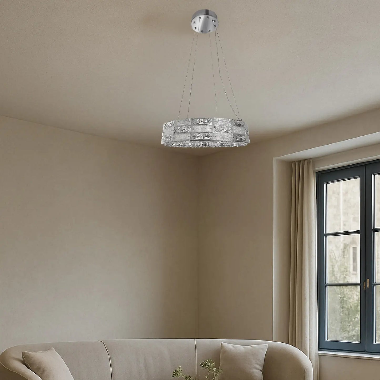 Candil Moderno CLASSCL00110 Cromo Cristal Class Iluminación