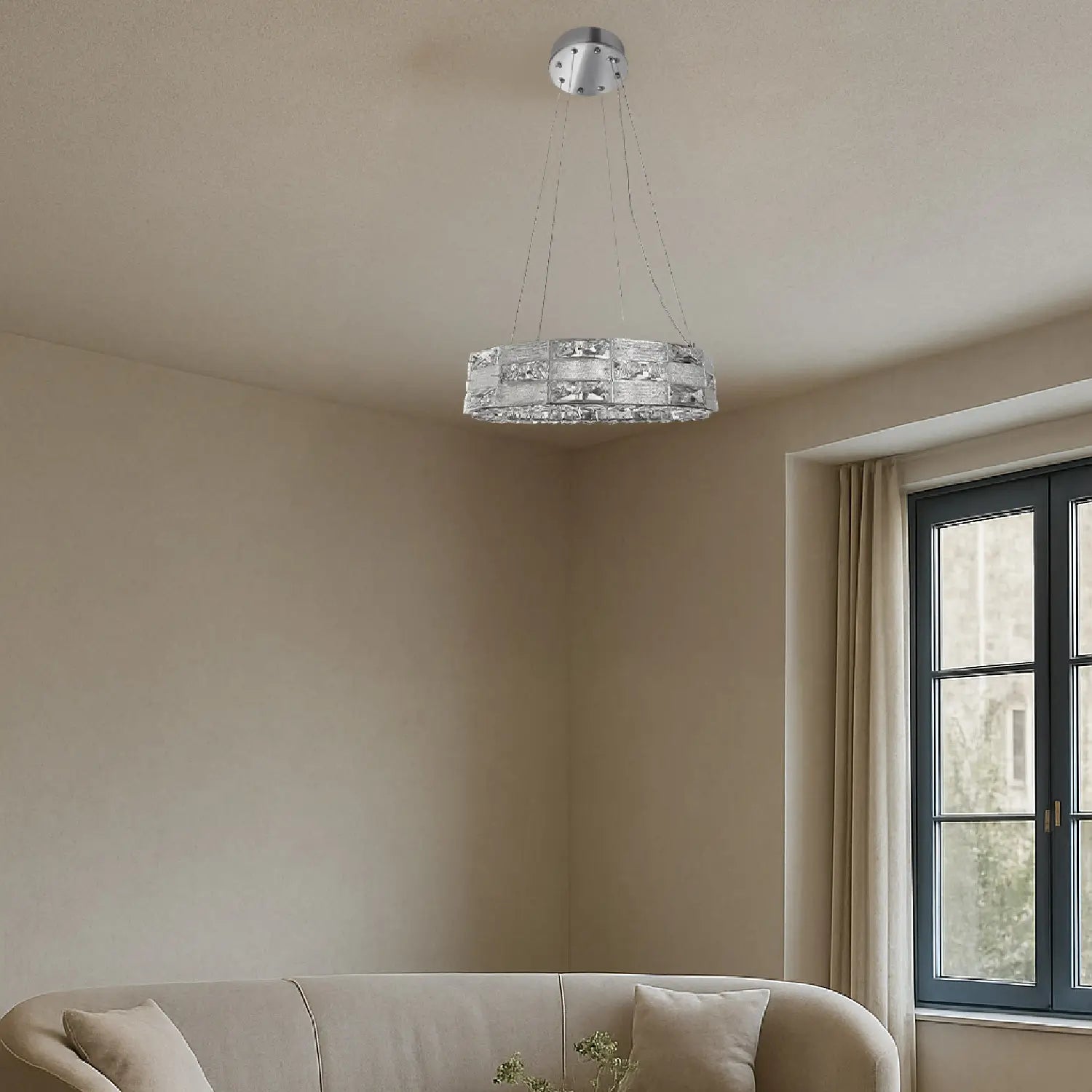 Candil Moderno CLASSCL00110 Cromo Cristal Class Iluminación