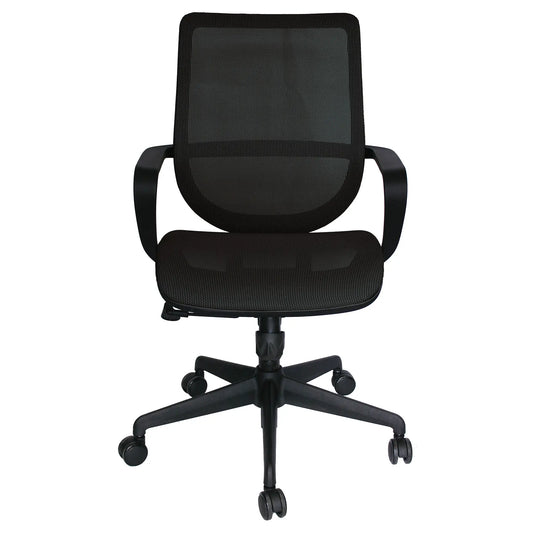 Silla Operativa Evolution OHE-99 Negra – Ergonomía Funcional y Movilidad Total