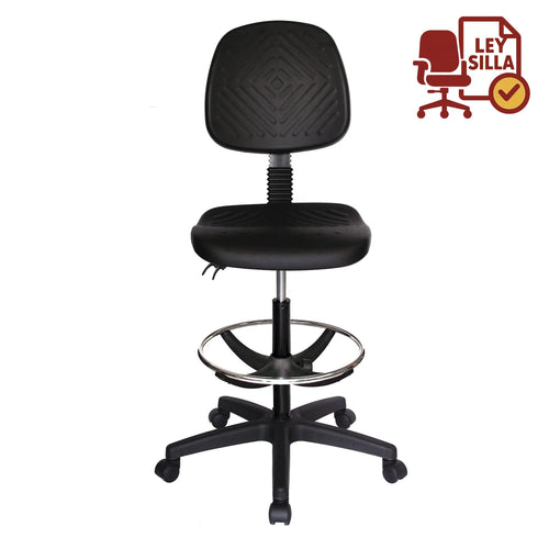 Silla Industrial Heavy Duty OHI-46 Aro Cromado – Estaciones Elevadas con Máxima Estabilidad