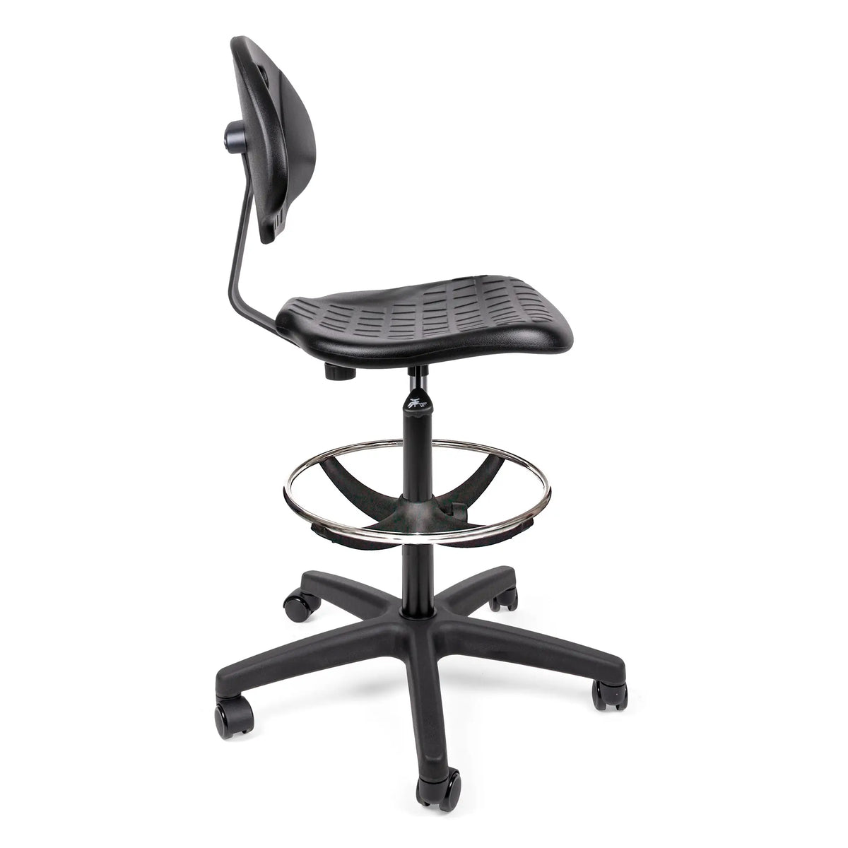 Silla Industrial Heavy Duty OHI-48 Aro Cromado – Confort Elevado y Trabajo Continuo