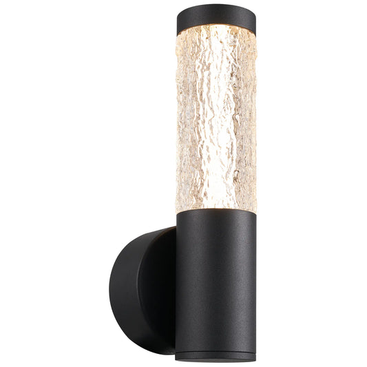 Arbotante Moderno CLASSAR00063 – Negro con Acrílico Claro LED