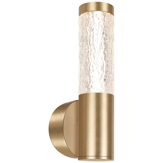 Arbotante Moderno CLASSAR00064 – Dorado con Acrílico Claro LED