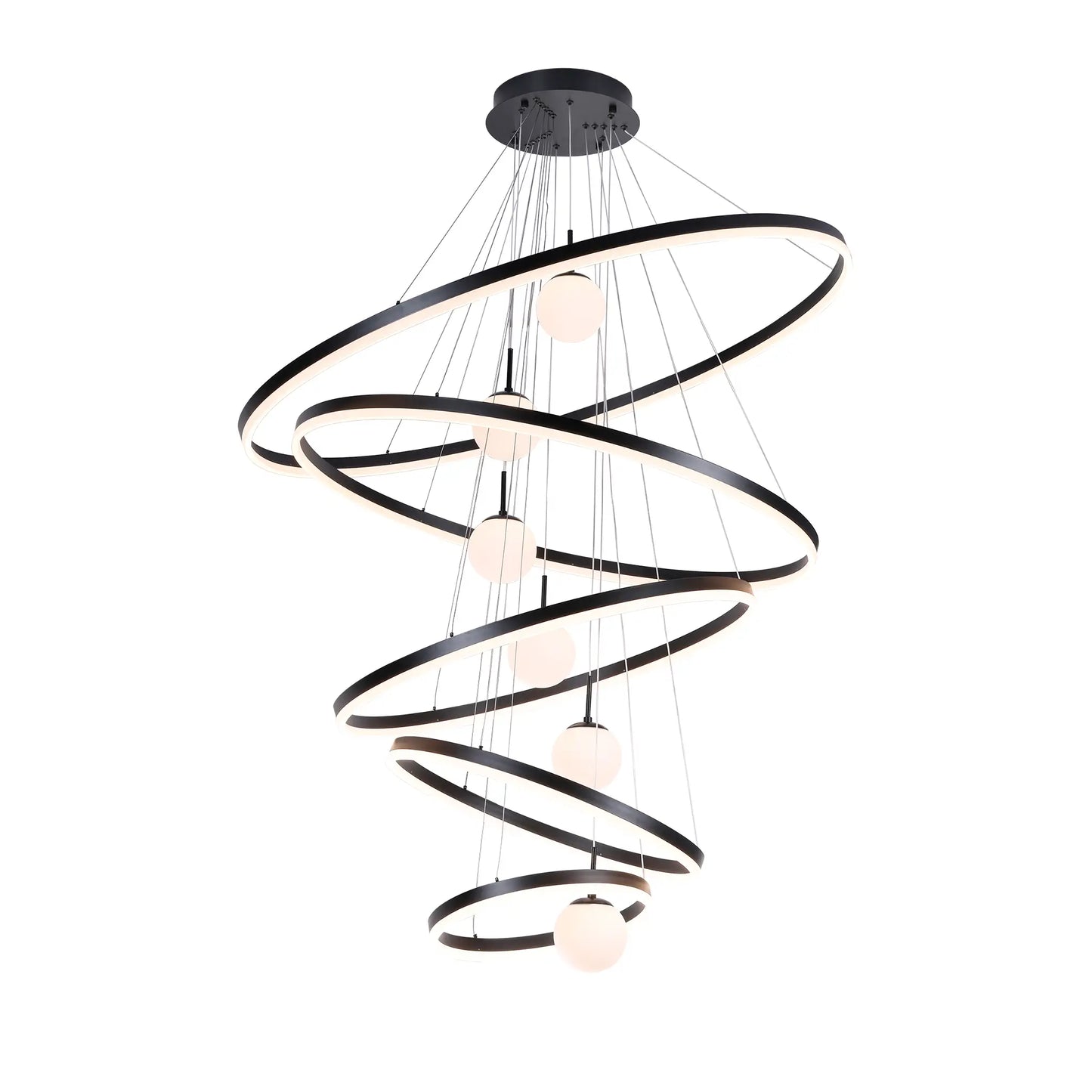 Candil Colgante Moderno CLASSCL00116 – Diseño Escultural LED para Doble Altura