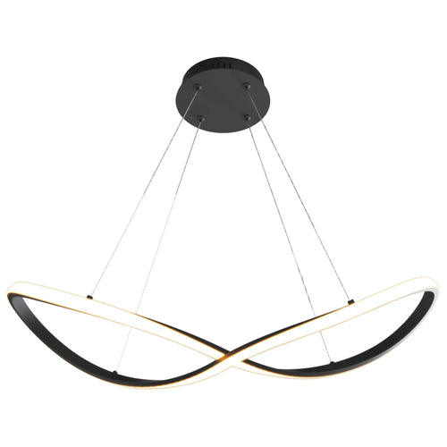 Candil Colgante Moderno CLASSCL00189 – Diseño Orgánico LED en Negro Mate