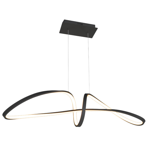 Candil Colgante Moderno CLASSCL00191 – Diseño Orgánico LED en Negro Mate