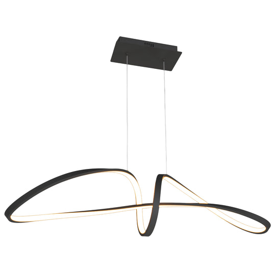 Candil Colgante Moderno CLASSCL00191 – Diseño Orgánico LED en Negro Mate