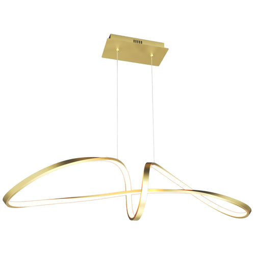 Candil Colgante Moderno CLASSCL00192 – Diseño Orgánico LED en Dorado Mate