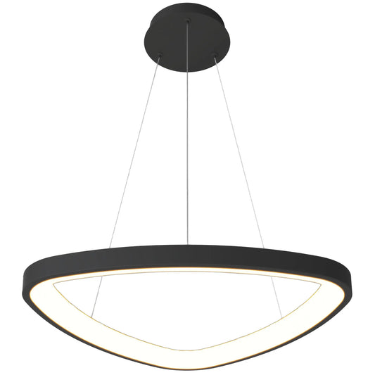 Candil Colgante Minimalista CLASSCL00201 – Iluminación LED Funcional en Negro