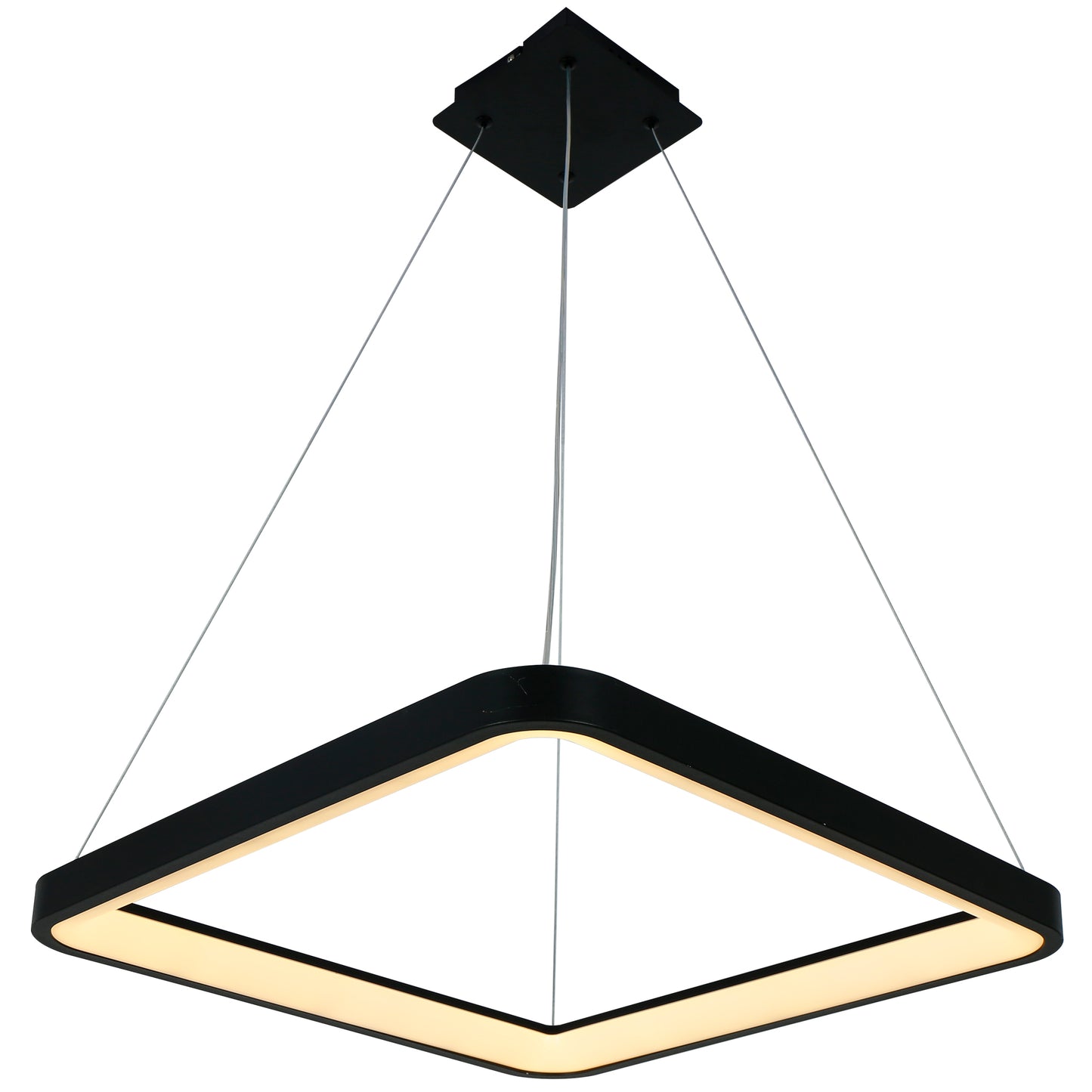 Candil Colgante Minimalista CLASSCL00202 – Diseño Cuadrado LED en Negro