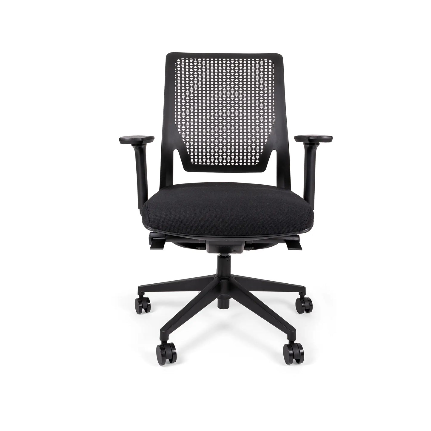 Silla Operativa Morico OHE-2003 Negra – Respaldo Perforado y Reclinamiento Sincronizado