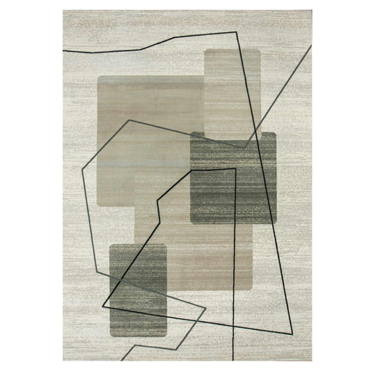 Tapete Decorativo Feizy Eren 1096C – Geométrico Moderno en Tonos Crema | Taupe