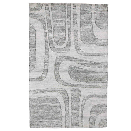 Tapete Decorativo Feizy Helena 146N – Ivory | Gris con Relieve Retro-Orgánico