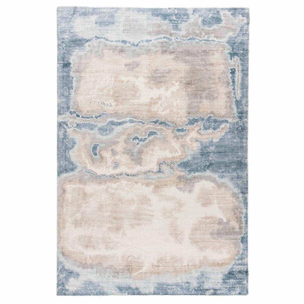 Tapete Decorativo Kova 127N Azul / Gris – Abstracto · Interior