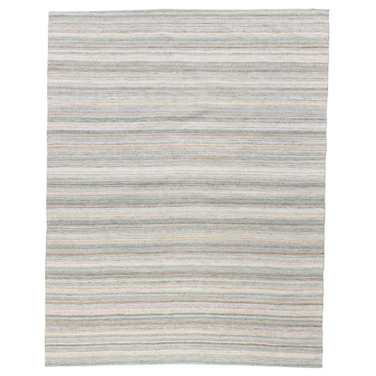 Tapete Decorativo Feizy Laia 111N – Rayas Artesanales Celeste | Crema Indoor / Outdoor
