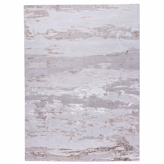 Tapete Decorativo Feizy Nela 1018C – Abstracto Moderno Dorado | Crema